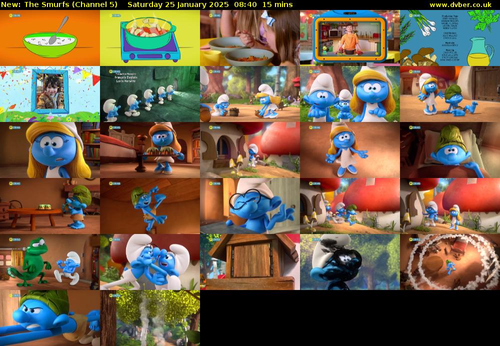 The Smurfs (Channel 5) Saturday 25 January 2025 08:40 - 08:55