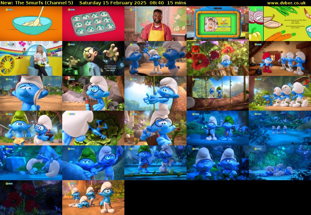 The Smurfs (Channel 5) Saturday 15 February 2025 08:40 - 08:55