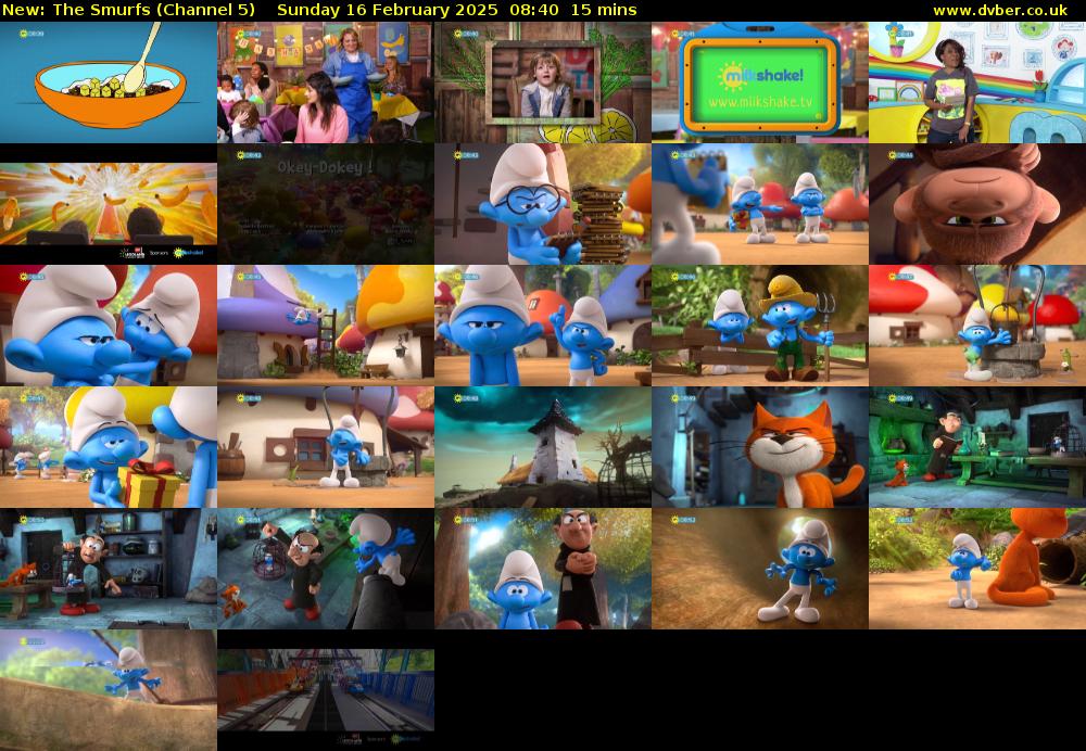 The Smurfs (Channel 5) Sunday 16 February 2025 08:40 - 08:55