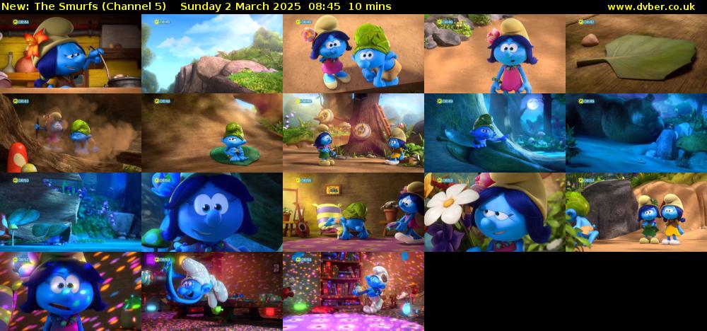 The Smurfs (Channel 5) Sunday 2 March 2025 08:45 - 08:55
