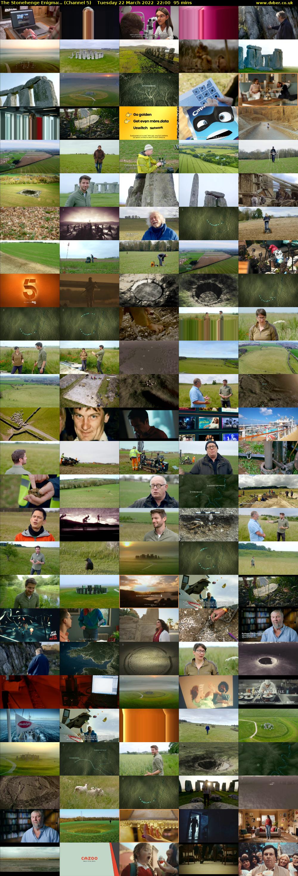 The Stonehenge Enigma:.. (Channel 5) Tuesday 22 March 2022 22:00 - 23:35
