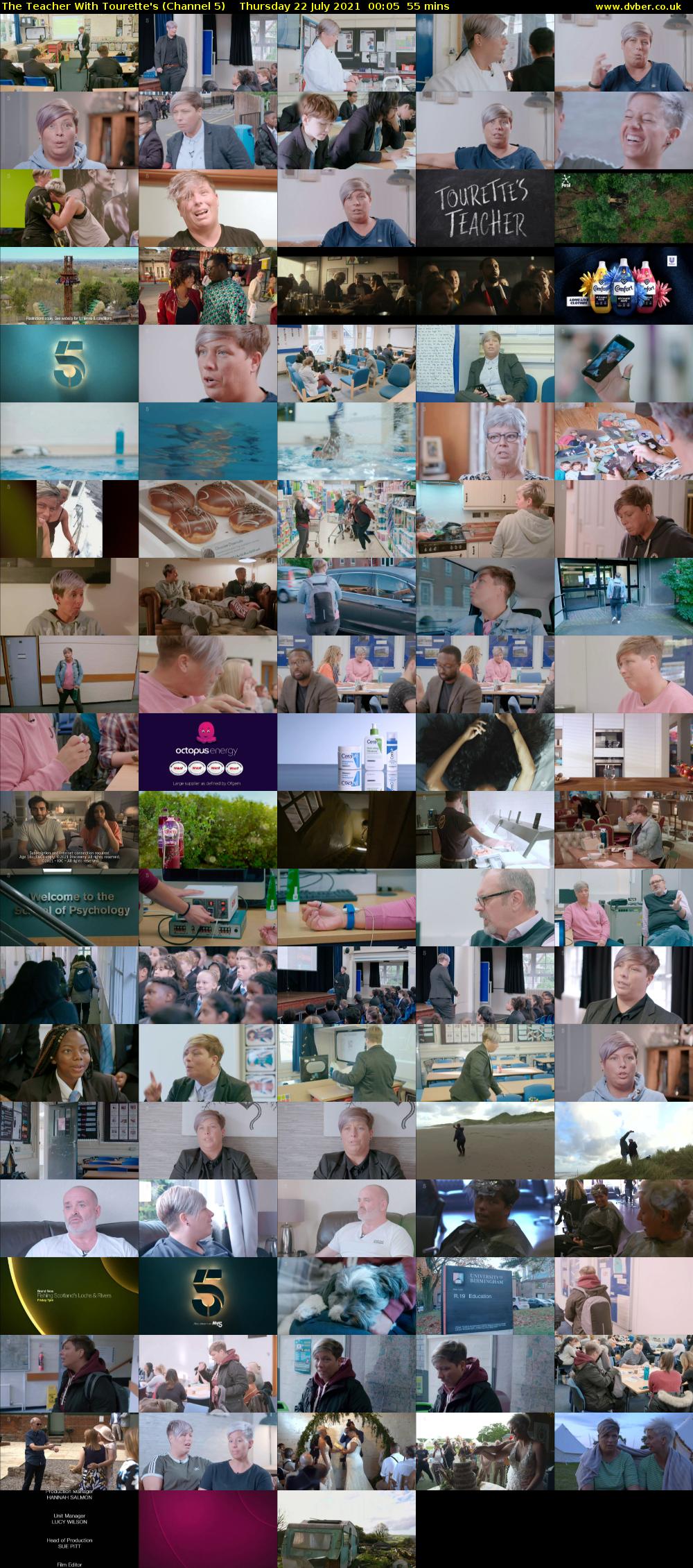 The Teacher With Tourette's (Channel 5) Thursday 22 July 2021 00:05 - 01:00