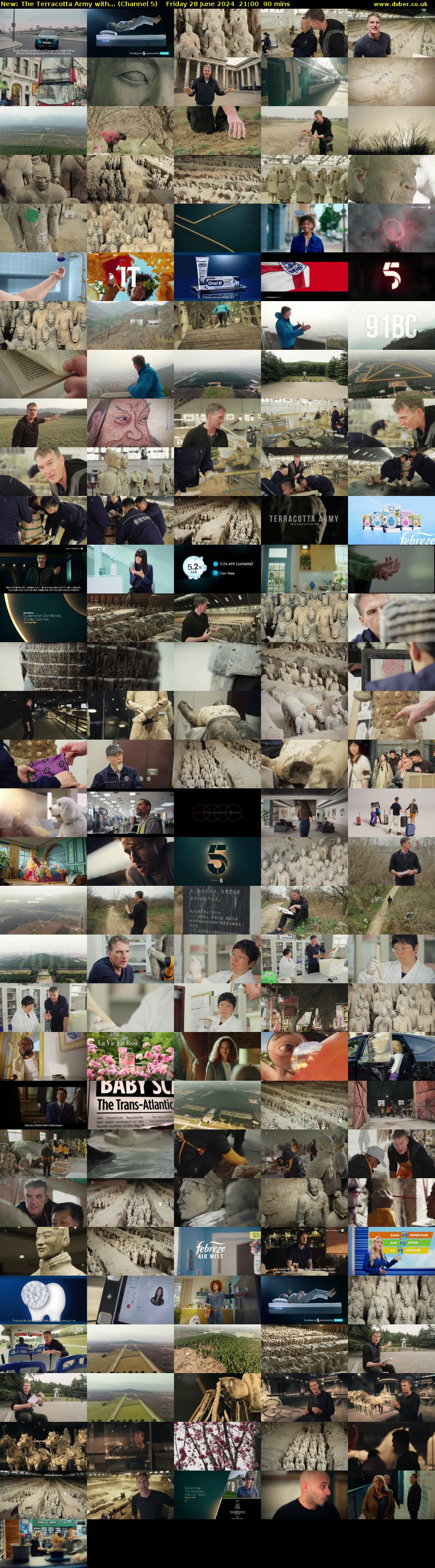 The Terracotta Army with... (Channel 5) Friday 28 June 2024 21:00 - 22:30