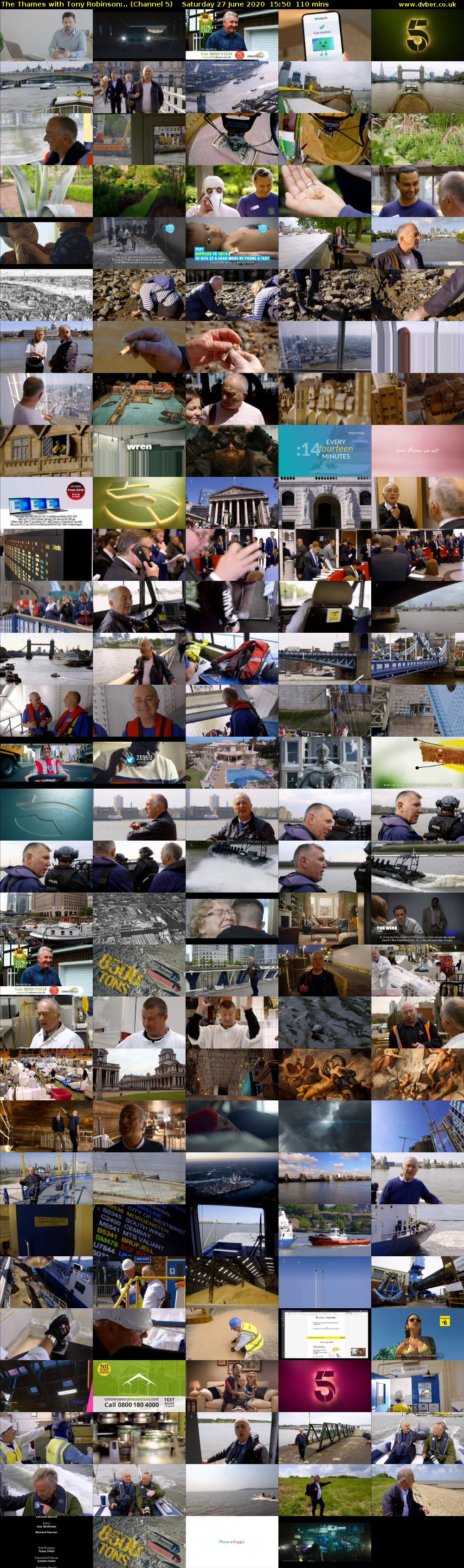 The Thames with Tony Robinson:.. (Channel 5) Saturday 27 June 2020 15:50 - 17:40