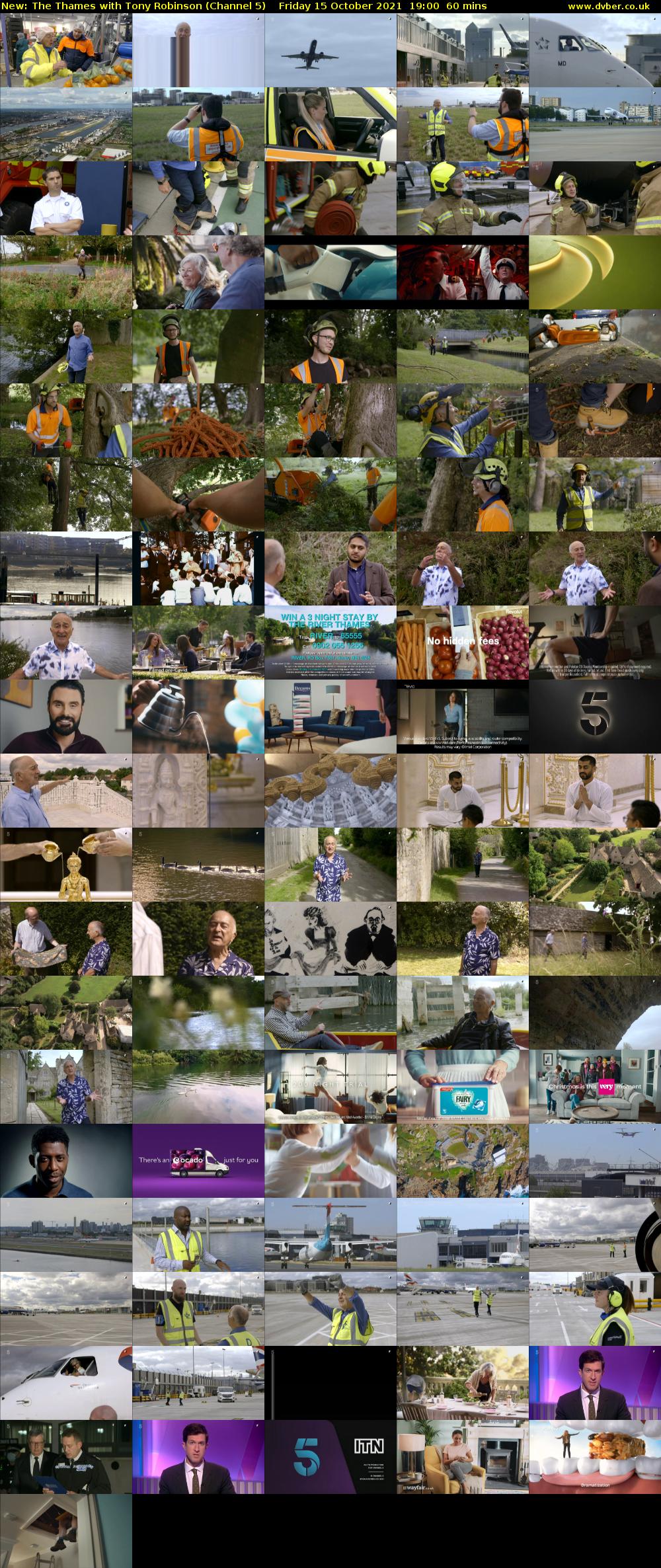 The Thames with Tony Robinson (Channel 5) Friday 15 October 2021 19:00 - 20:00