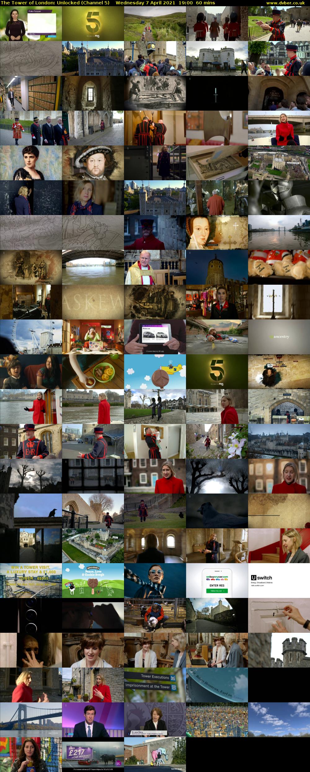 The Tower of London: Unlocked (Channel 5) Wednesday 7 April 2021 19:00 - 20:00