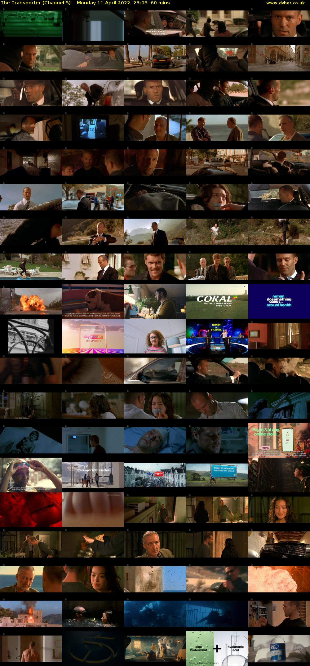 The Transporter (Channel 5) Monday 11 April 2022 23:05 - 00:05