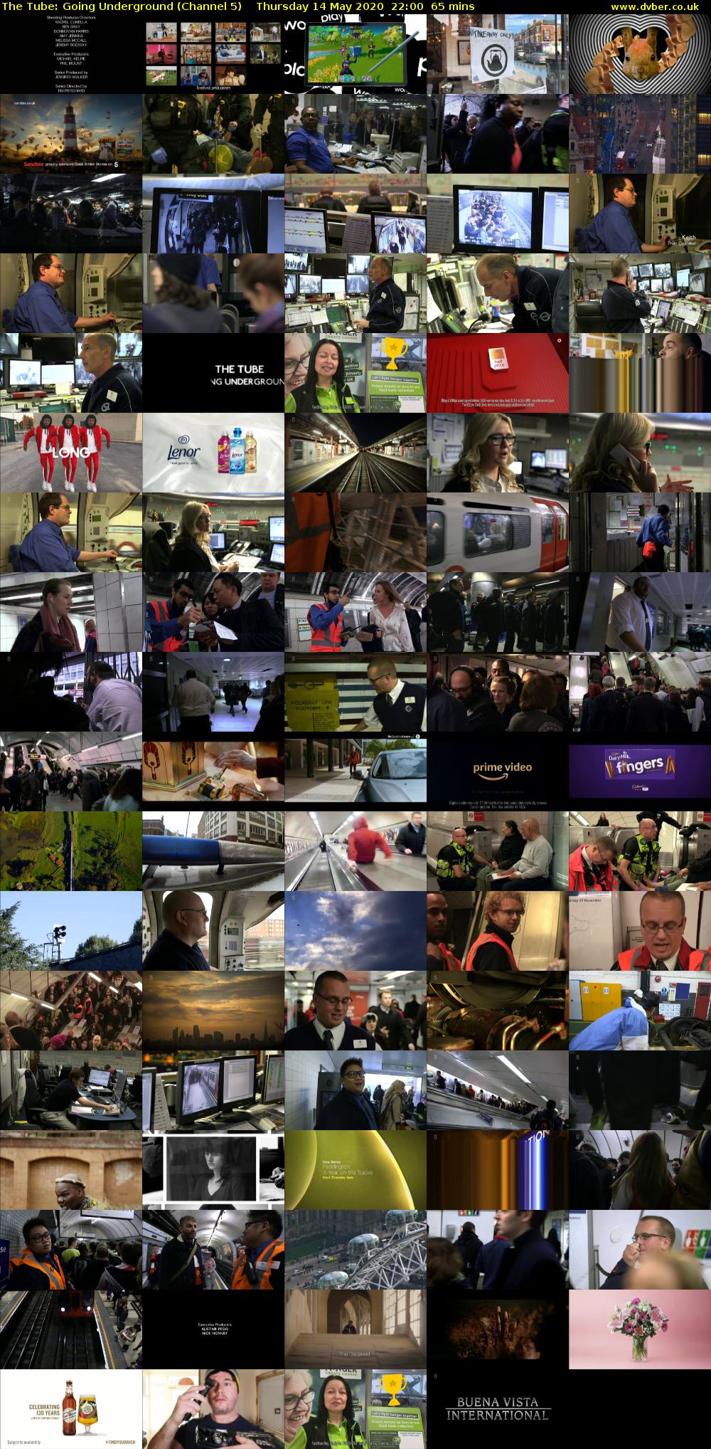 The Tube: Going Underground (Channel 5) Thursday 14 May 2020 22:00 - 23:05