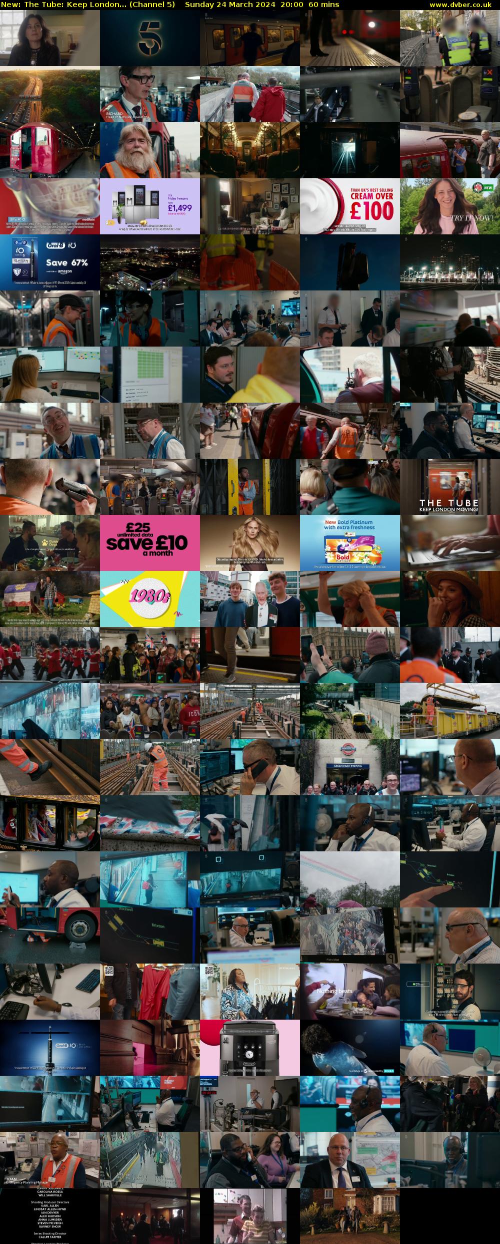 The Tube: Keep London... (Channel 5) Sunday 24 March 2024 20:00 - 21:00