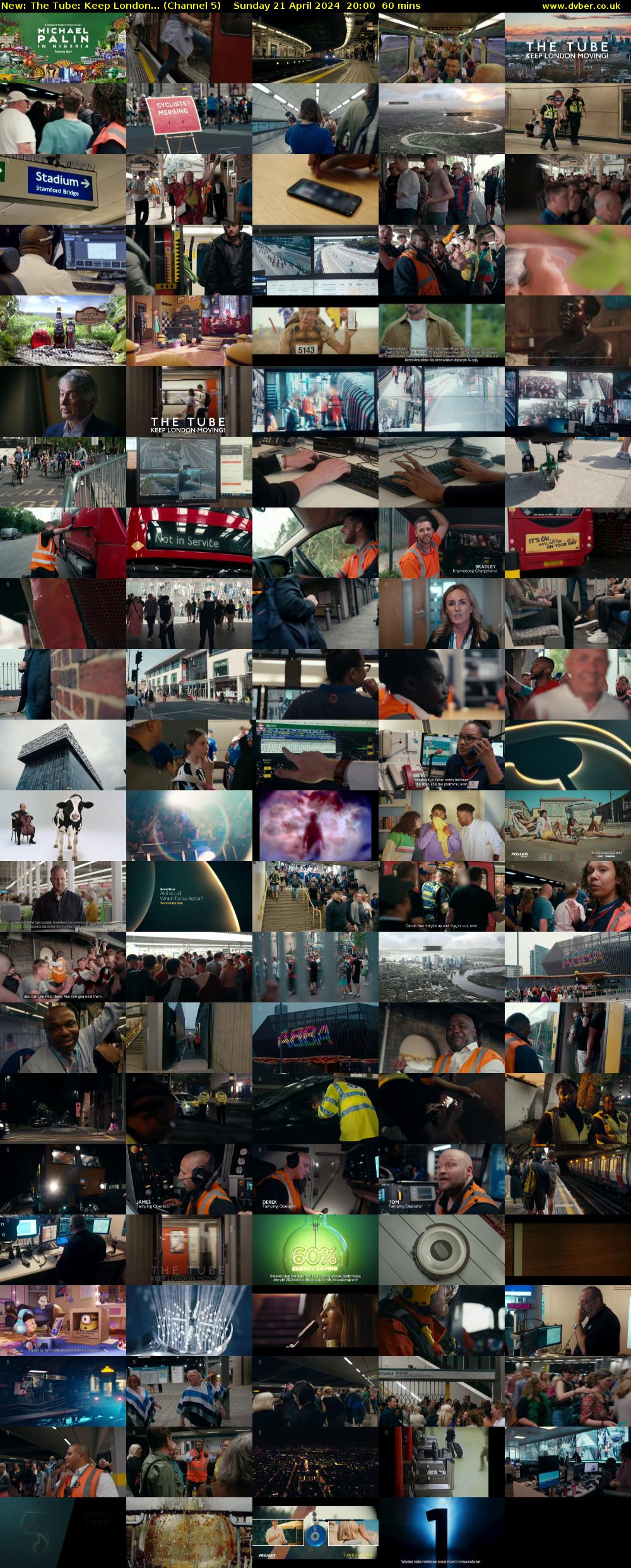 The Tube: Keep London... (Channel 5) Sunday 21 April 2024 20:00 - 21:00
