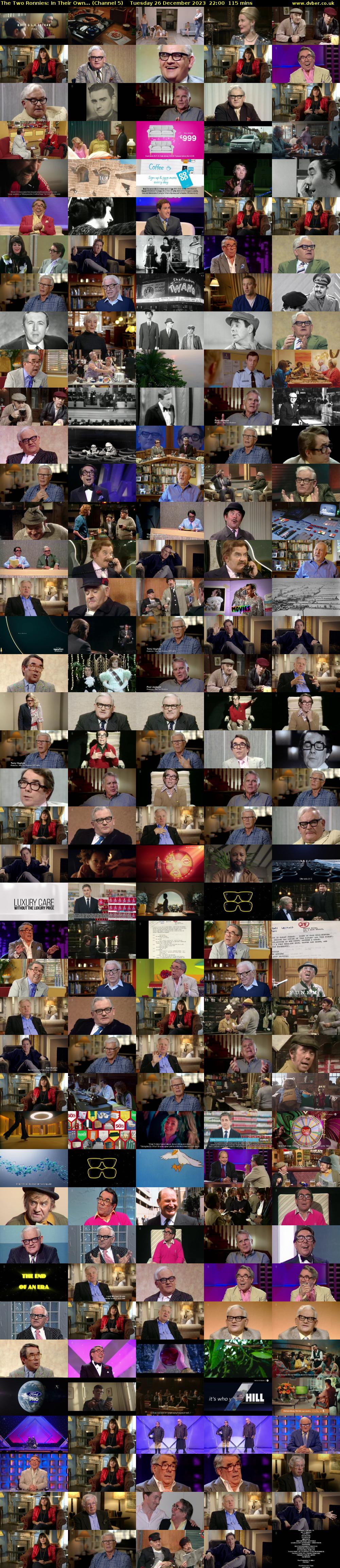 The Two Ronnies: In Their Own... (Channel 5) Tuesday 26 December 2023 22:00 - 23:55