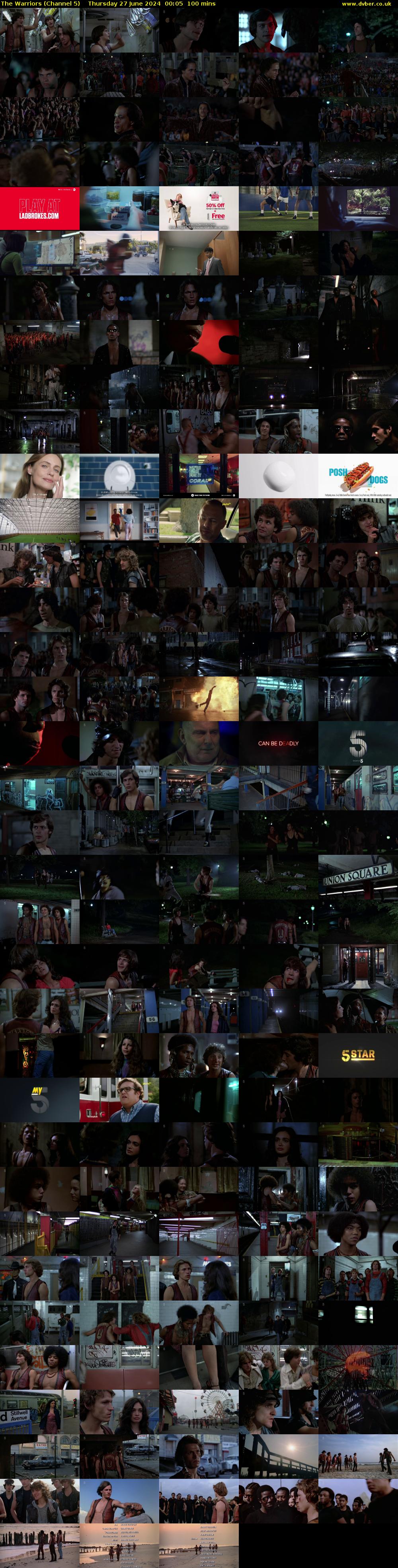 The Warriors (Channel 5) Thursday 27 June 2024 00:05 - 01:45