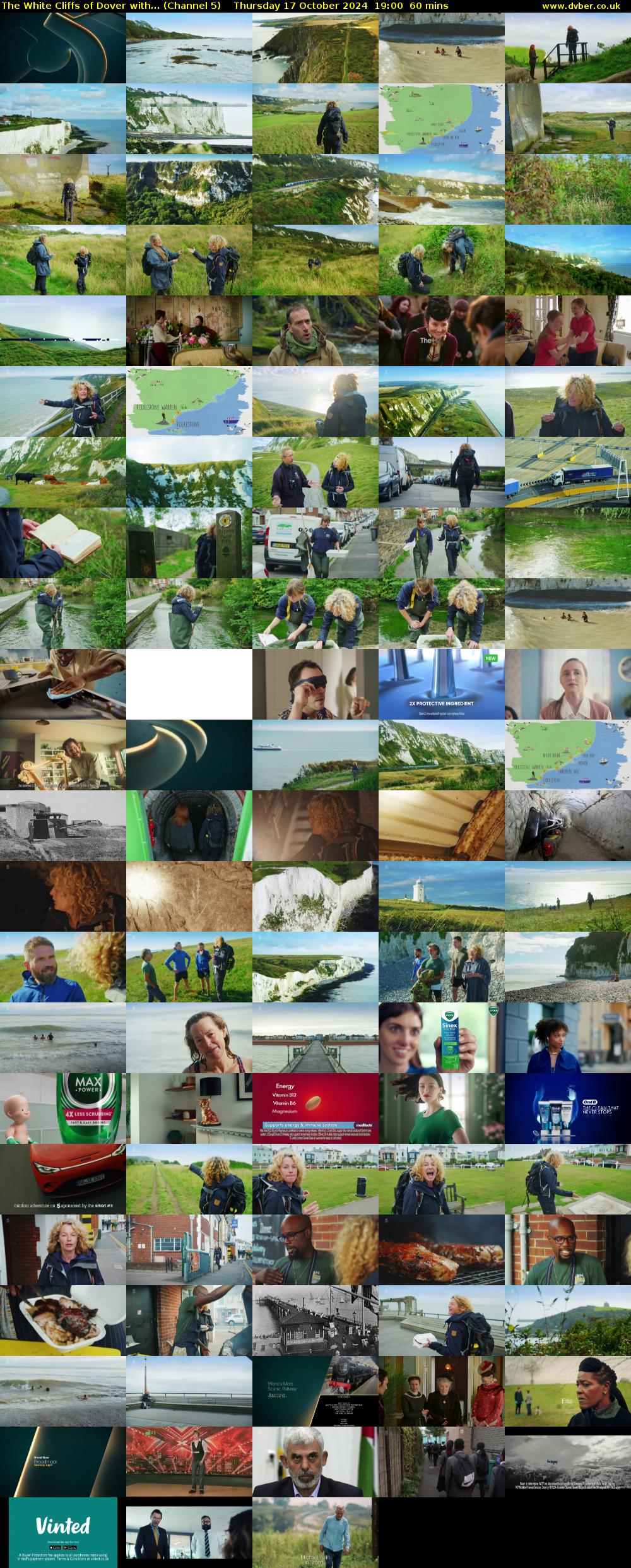 The White Cliffs of Dover with... (Channel 5) Thursday 17 October 2024 19:00 - 20:00
