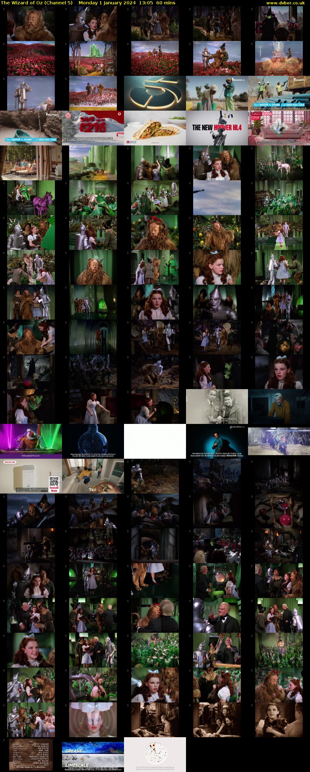 The Wizard of Oz (Channel 5) Monday 1 January 2024 13:05 - 14:05