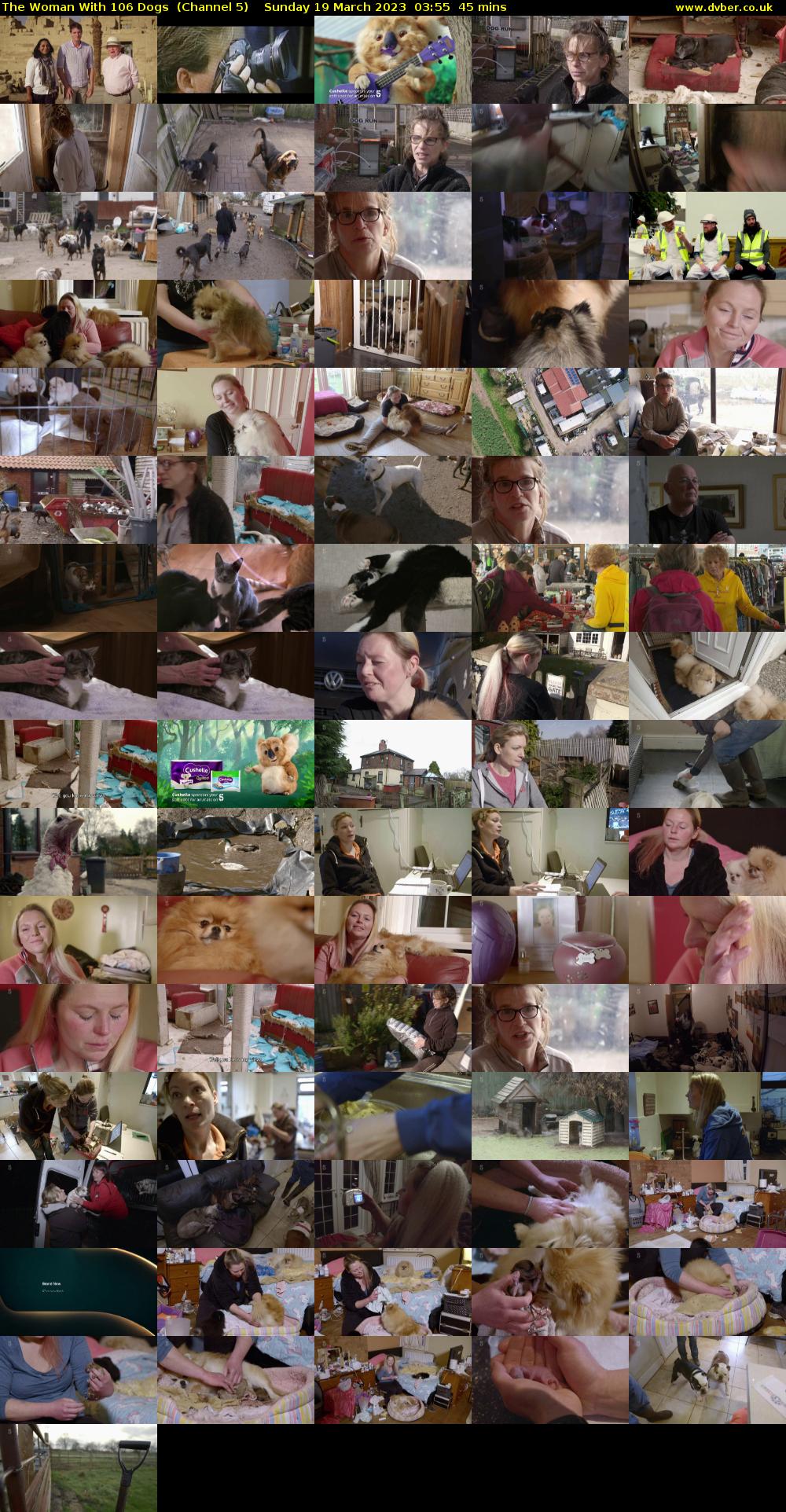 The Woman With 106 Dogs  (Channel 5) Sunday 19 March 2023 03:55 - 04:40