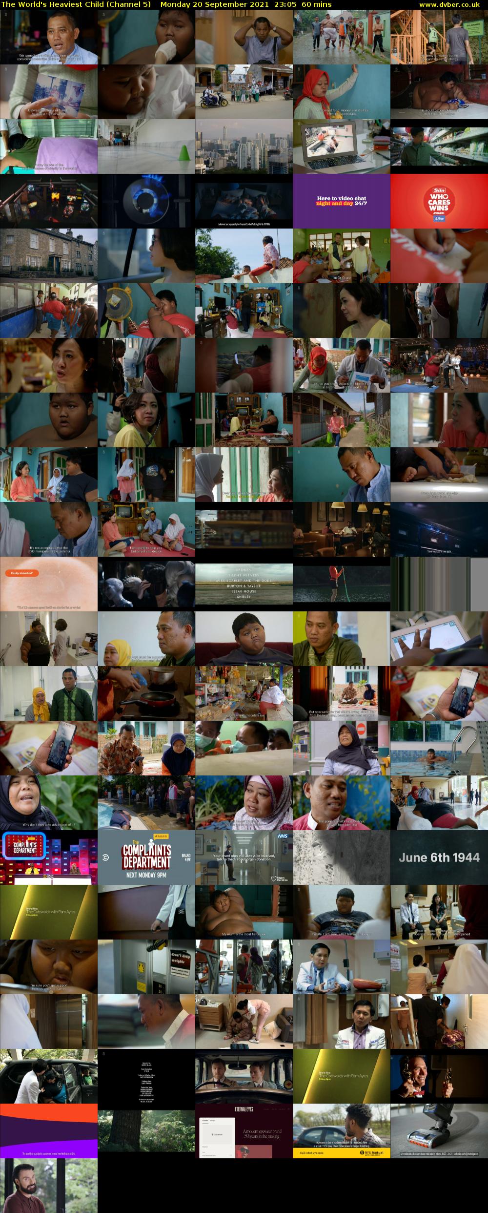 The World's Heaviest Child (Channel 5) Monday 20 September 2021 23:05 - 00:05
