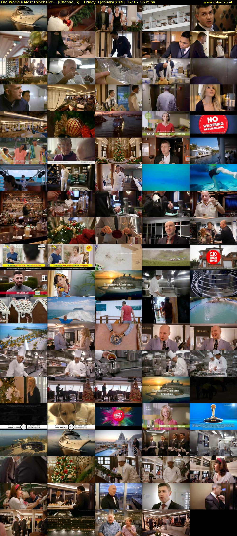 The World's Most Expensive... (Channel 5) Friday 3 January 2020 12:15 - 13:10