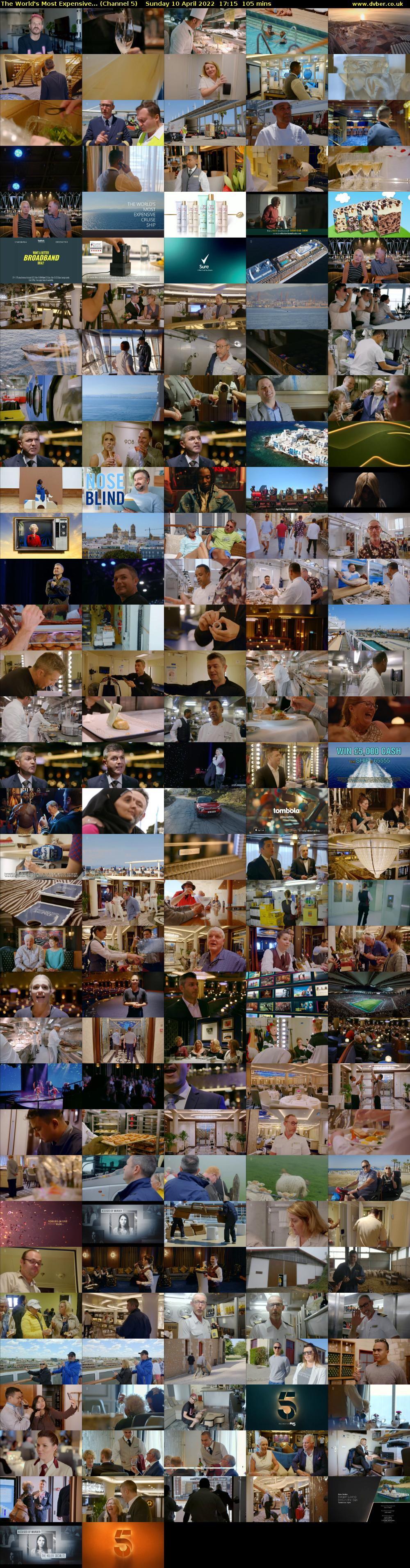The World's Most Expensive... (Channel 5) Sunday 10 April 2022 17:15 - 19:00