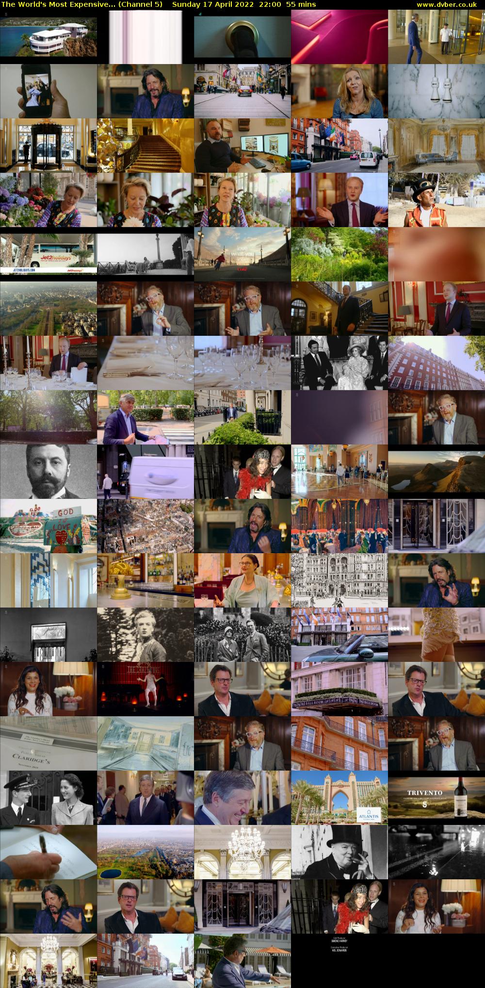 The World's Most Expensive... (Channel 5) Sunday 17 April 2022 22:00 - 22:55