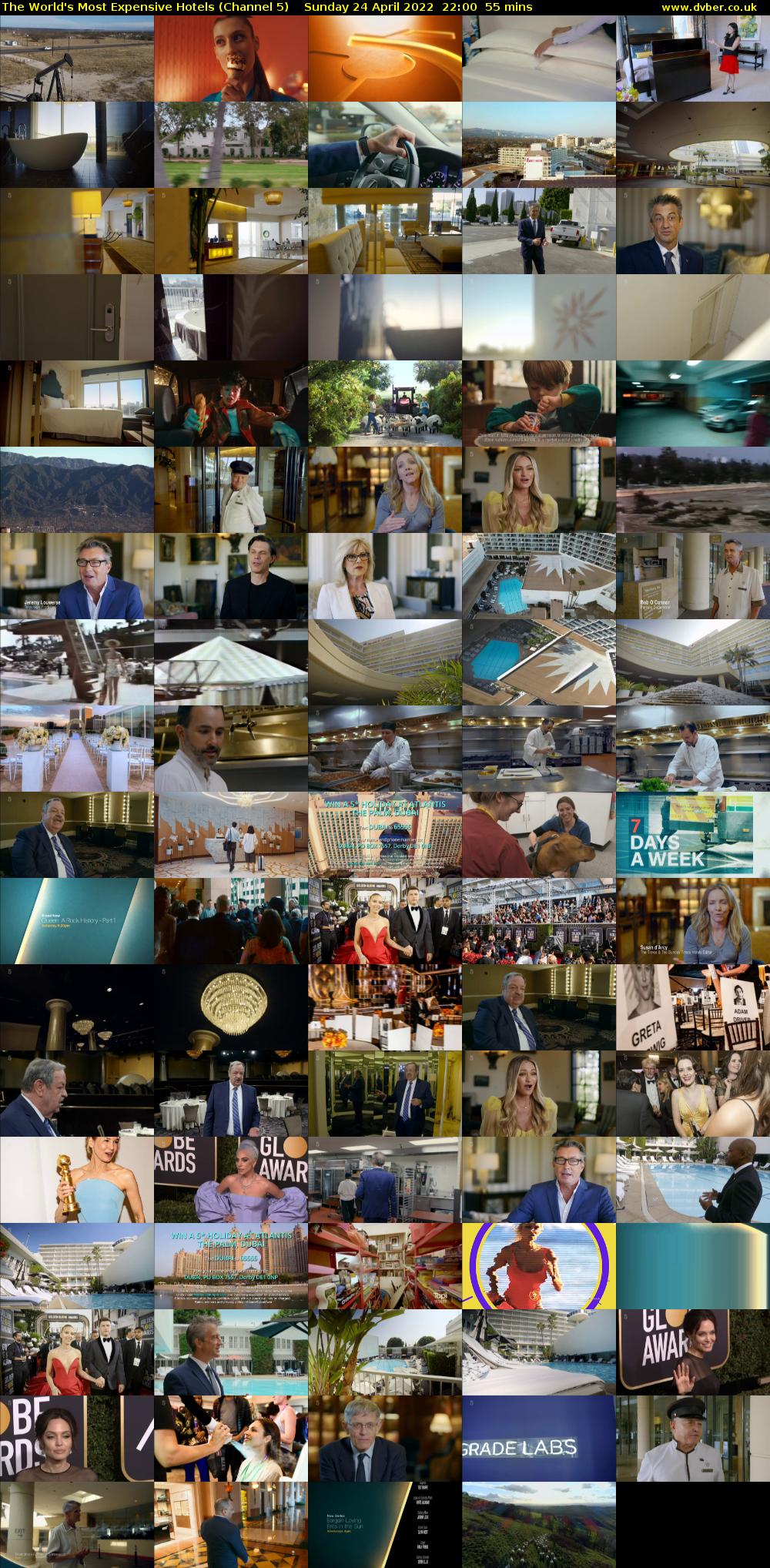 The World's Most Expensive Hotels (Channel 5) Sunday 24 April 2022 22:00 - 22:55