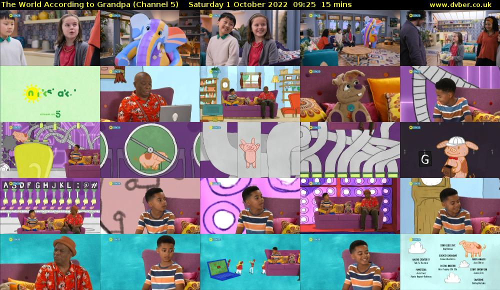 The World According to Grandpa (Channel 5) Saturday 1 October 2022 09:25 - 09:40