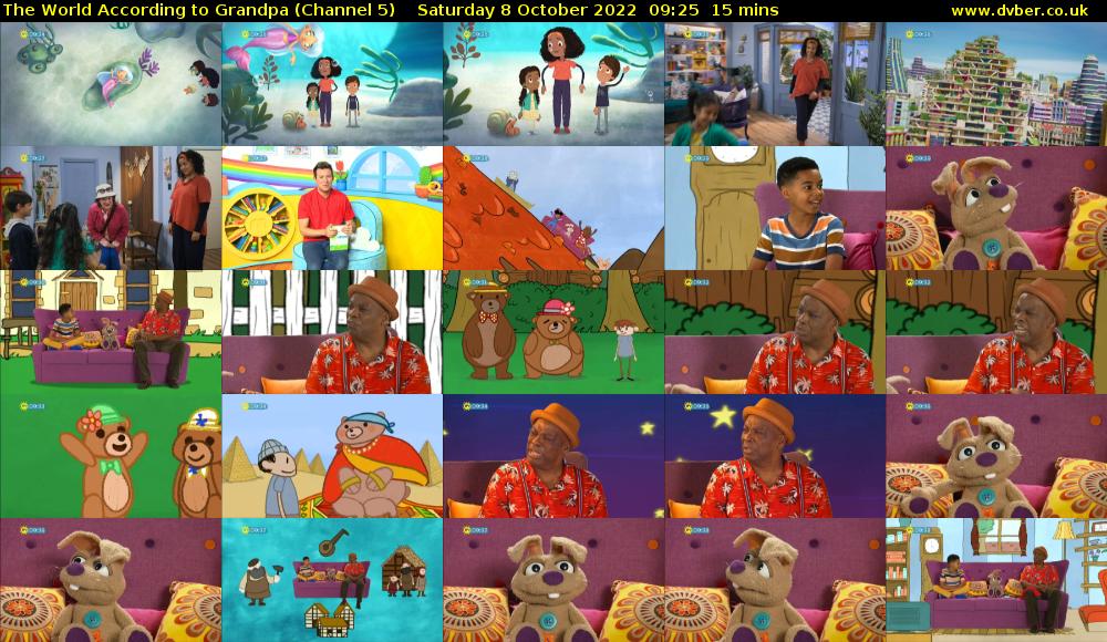 The World According to Grandpa (Channel 5) Saturday 8 October 2022 09:25 - 09:40