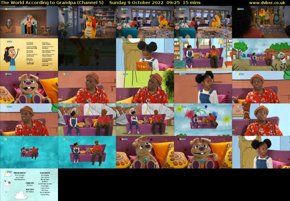 The World According to Grandpa (Channel 5) Sunday 9 October 2022 09:25 - 09:40
