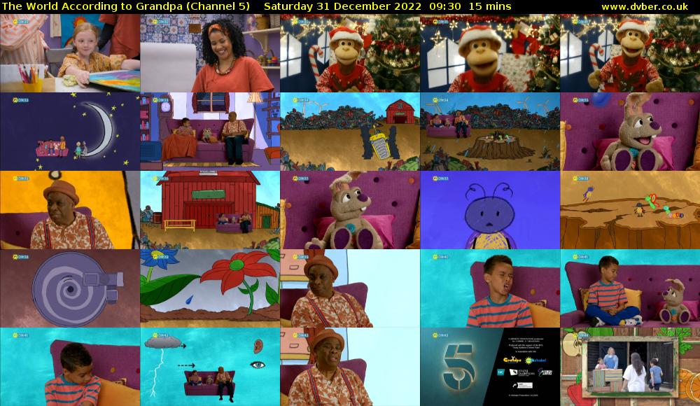 The World According to Grandpa (Channel 5) Saturday 31 December 2022 09:30 - 09:45