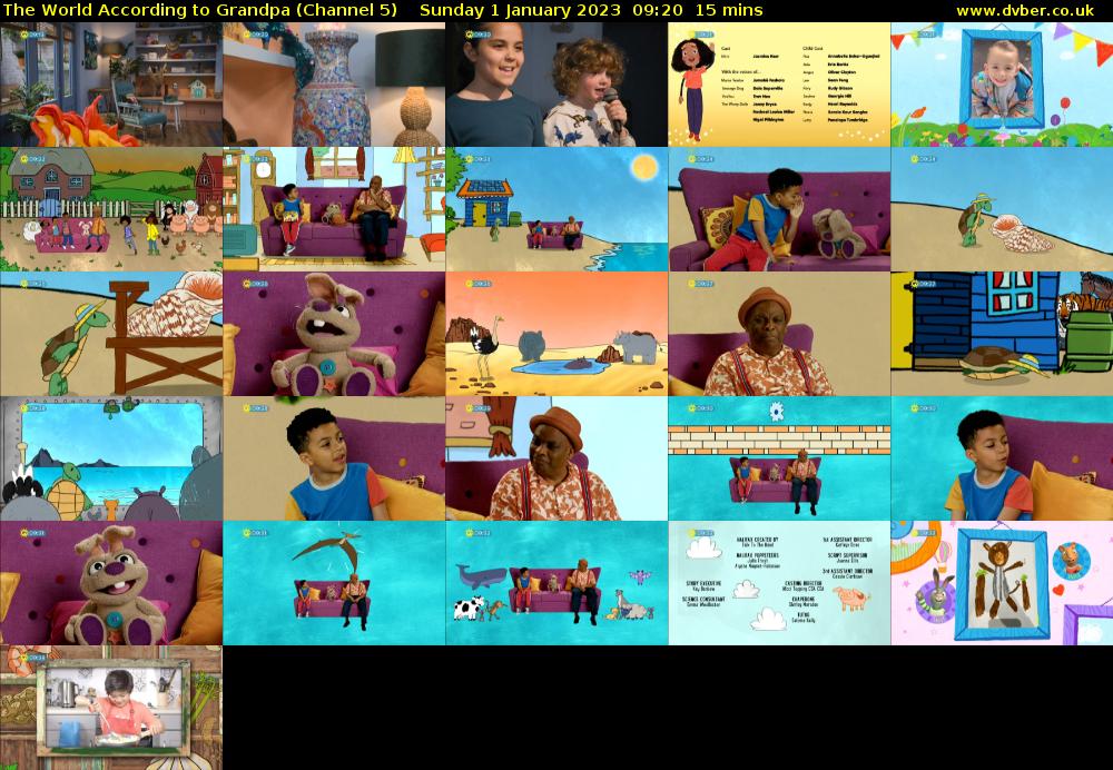 The World According to Grandpa (Channel 5) Sunday 1 January 2023 09:20 - 09:35