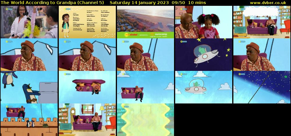The World According to Grandpa (Channel 5) Saturday 14 January 2023 09:50 - 10:00