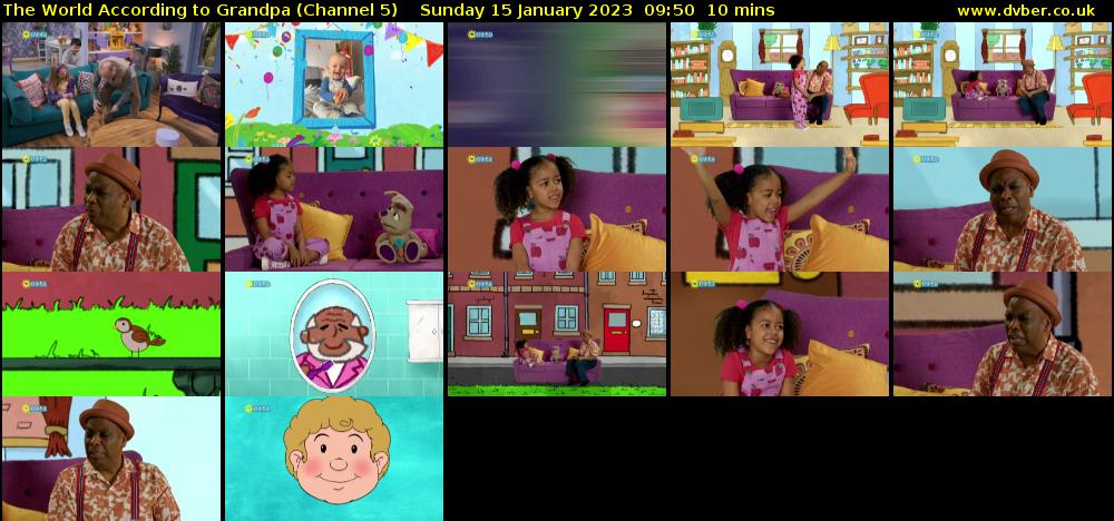 The World According to Grandpa (Channel 5) Sunday 15 January 2023 09:50 - 10:00