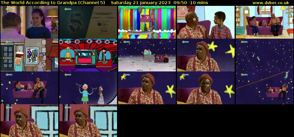 The World According to Grandpa (Channel 5) Saturday 21 January 2023 09:50 - 10:00