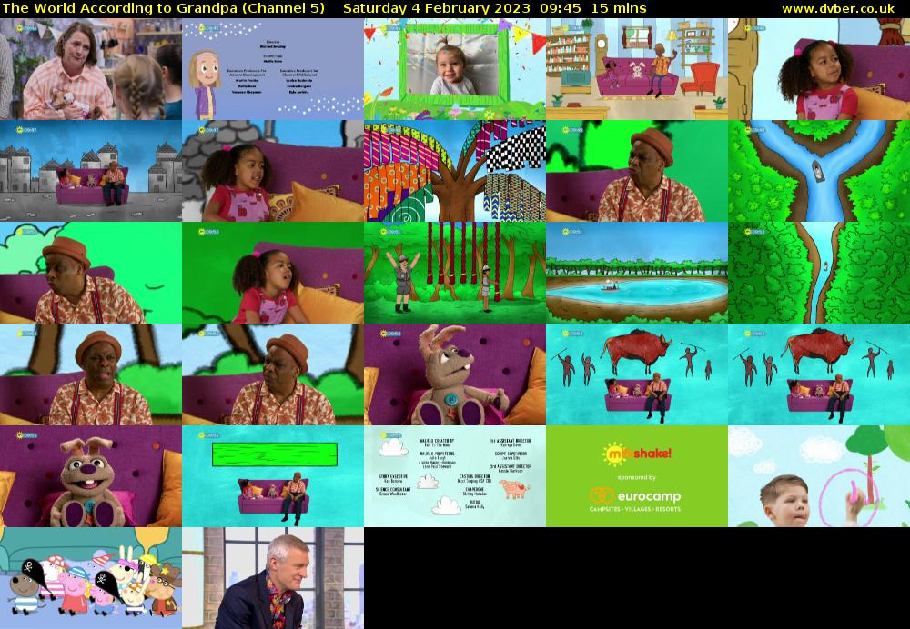 The World According to Grandpa (Channel 5) Saturday 4 February 2023 09:45 - 10:00