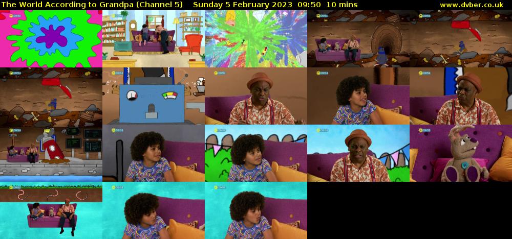 The World According to Grandpa (Channel 5) Sunday 5 February 2023 09:50 - 10:00