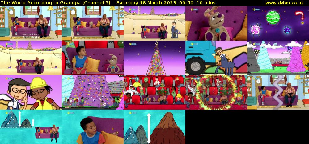The World According to Grandpa (Channel 5) Saturday 18 March 2023 09:50 - 10:00