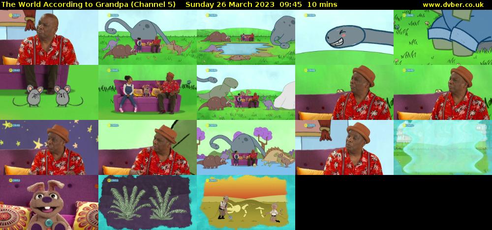 The World According to Grandpa (Channel 5) Sunday 26 March 2023 09:45 - 09:55