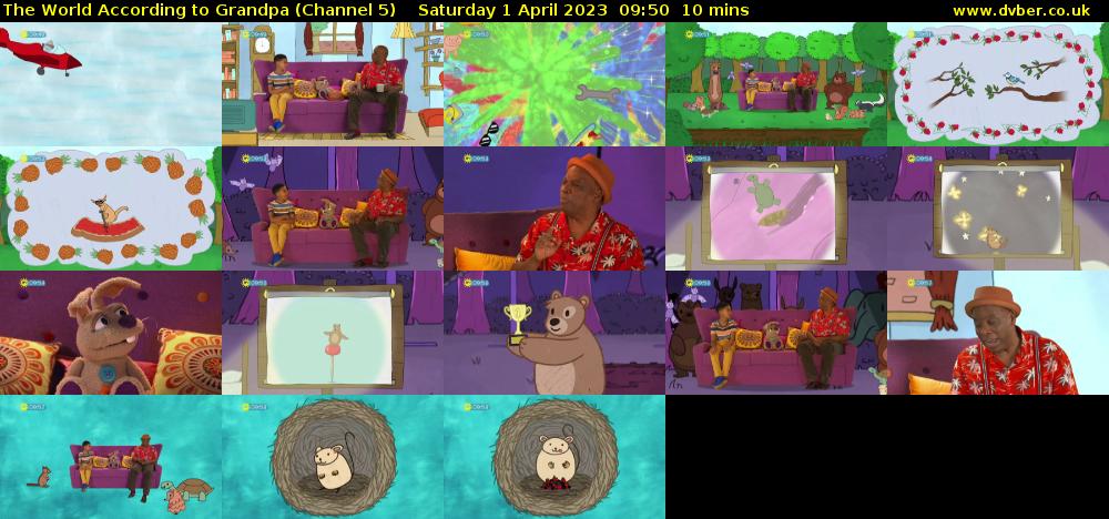 The World According to Grandpa (Channel 5) Saturday 1 April 2023 09:50 - 10:00