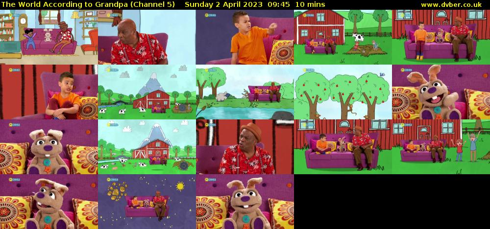 The World According to Grandpa (Channel 5) Sunday 2 April 2023 09:45 - 09:55