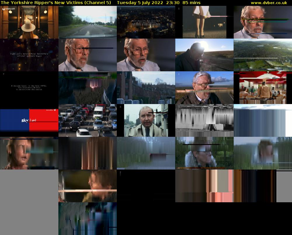 The Yorkshire Ripper's New Victims (Channel 5) Tuesday 5 July 2022 23:30 - 00:55