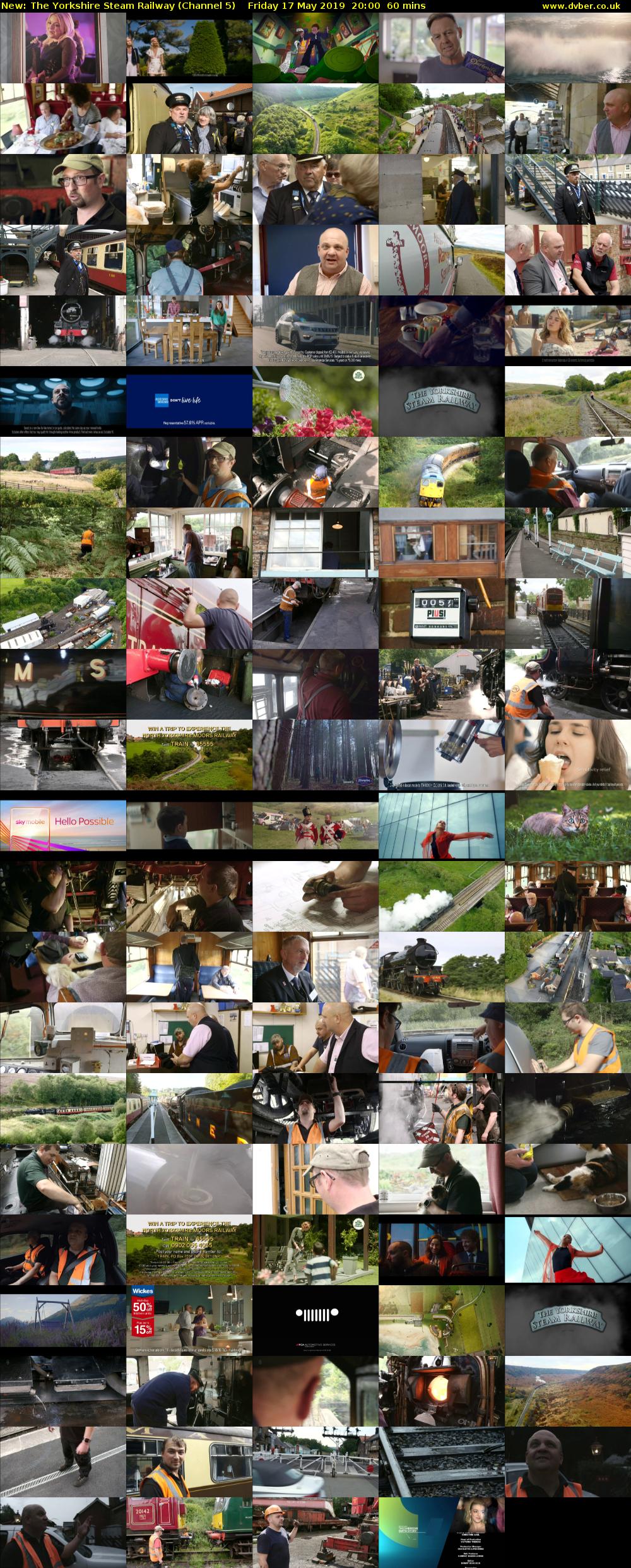 The Yorkshire Steam Railway (Channel 5) Friday 17 May 2019 20:00 - 21:00