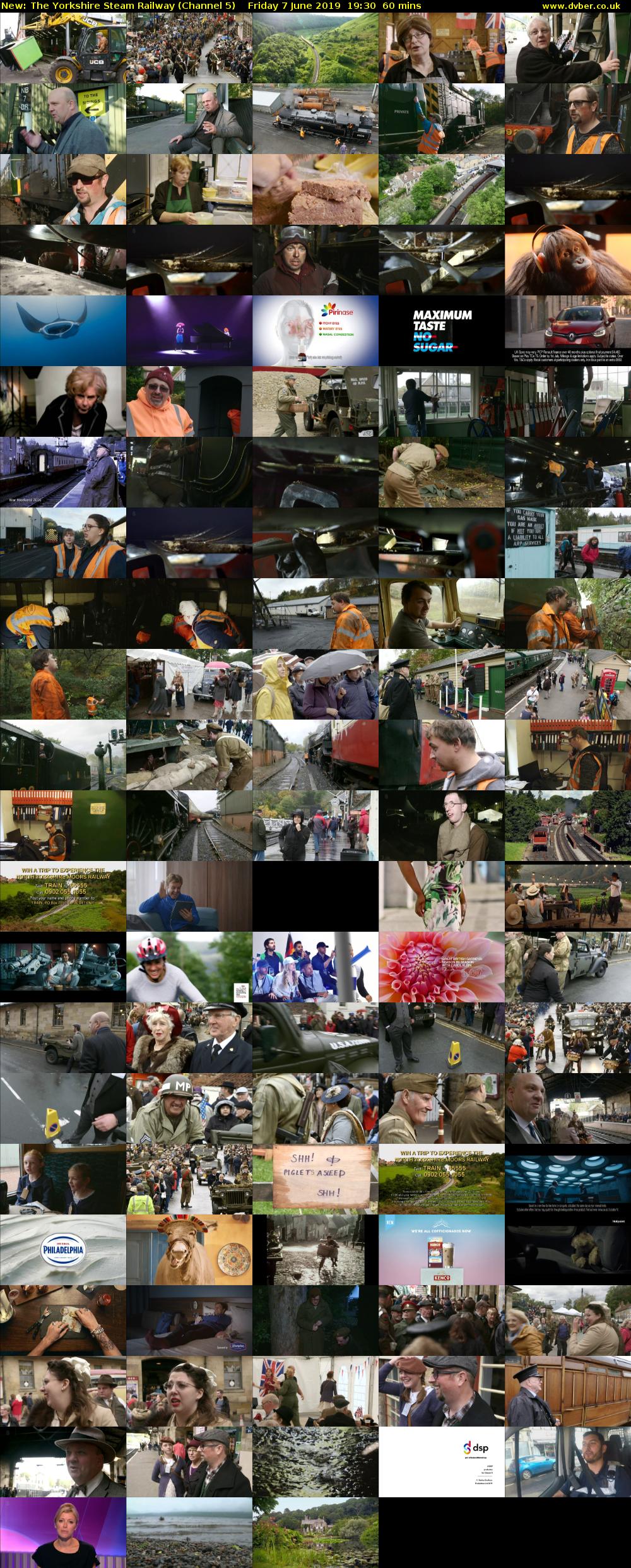 The Yorkshire Steam Railway (Channel 5) Friday 7 June 2019 19:30 - 20:30