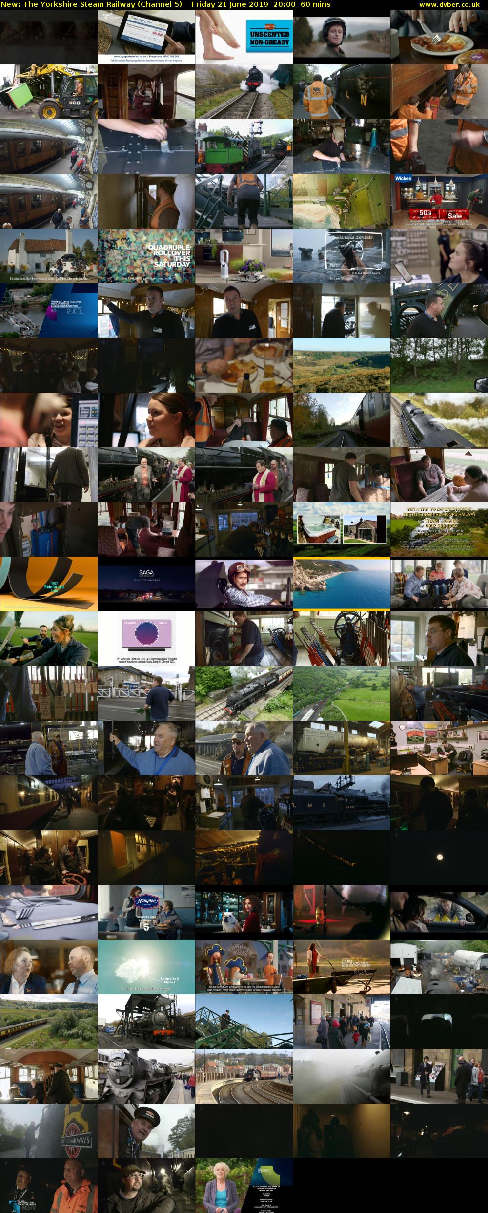 The Yorkshire Steam Railway (Channel 5) Friday 21 June 2019 20:00 - 21:00