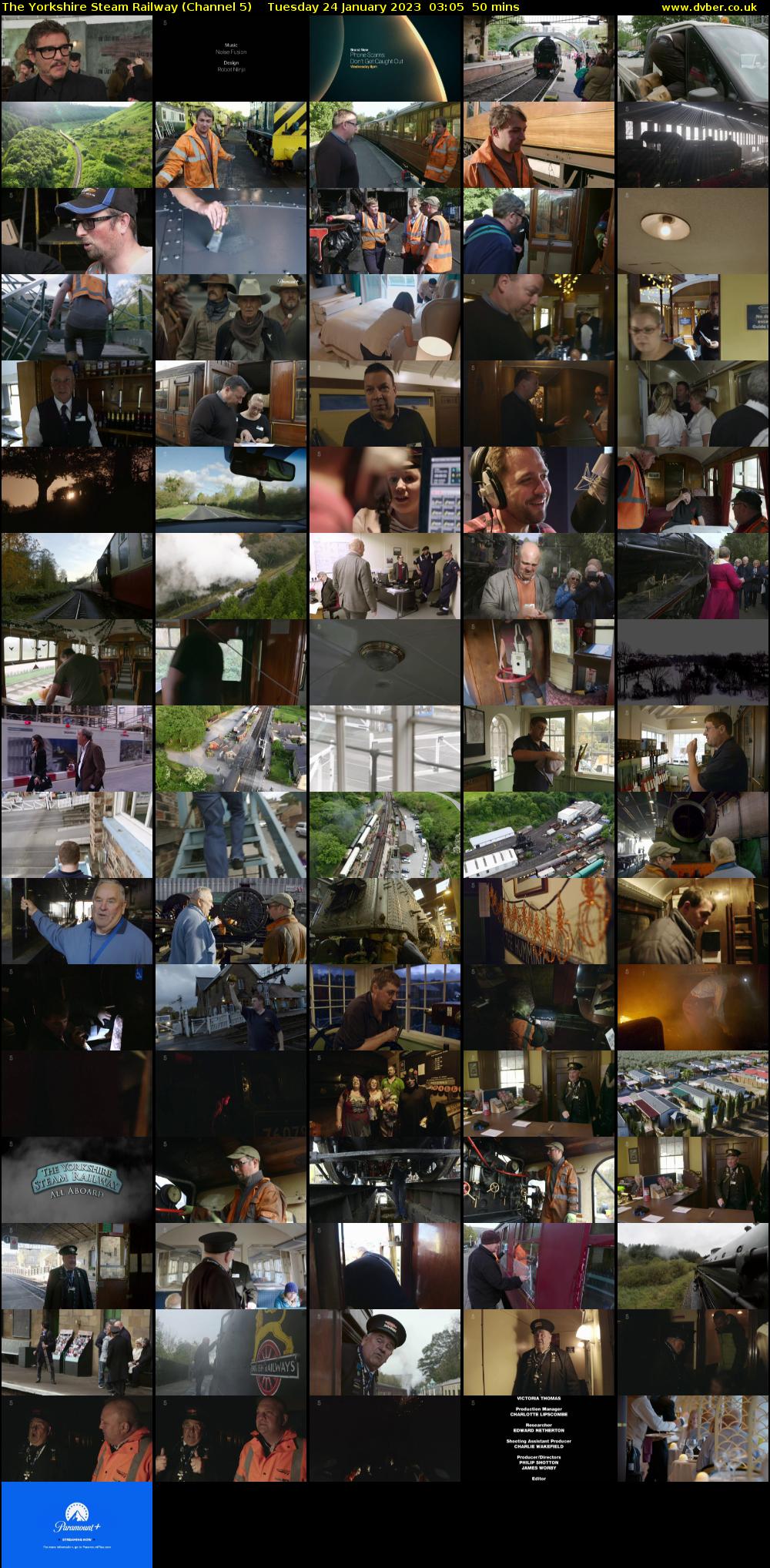 The Yorkshire Steam Railway (Channel 5) Tuesday 24 January 2023 03:05 - 03:55