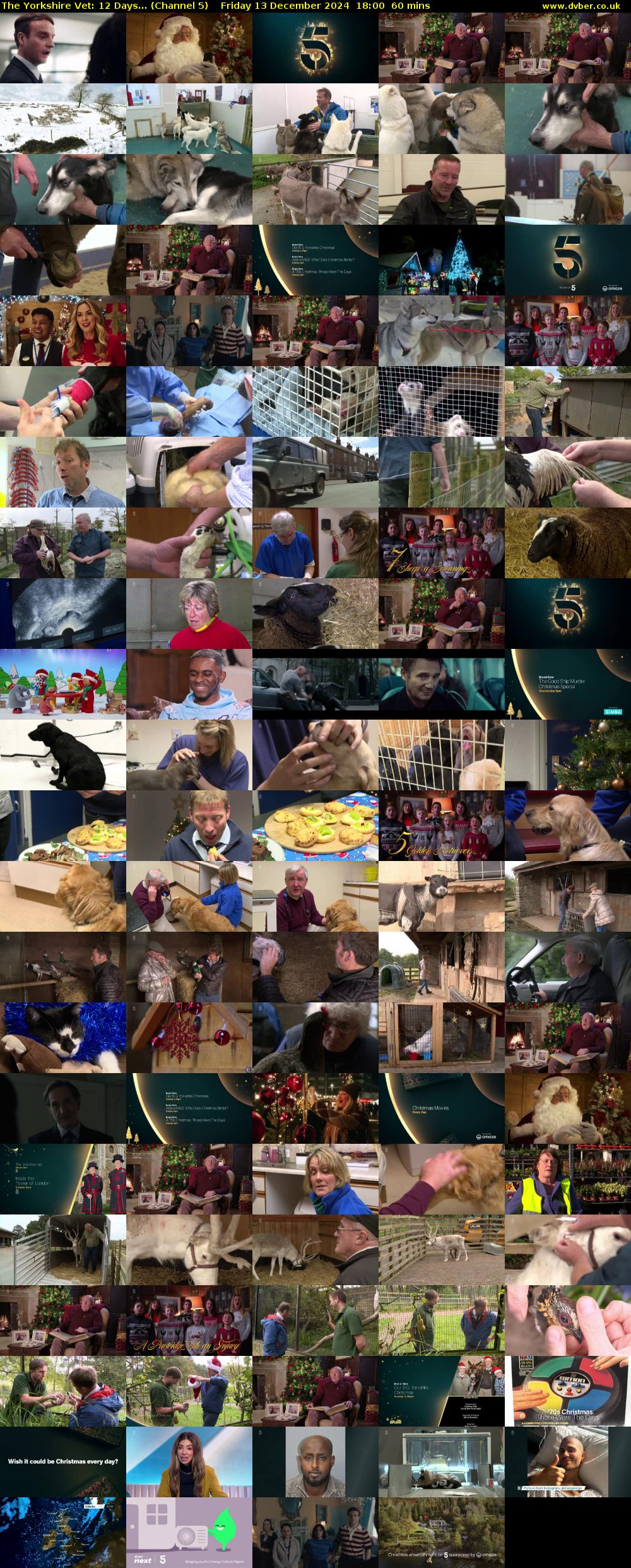 The Yorkshire Vet: 12 Days... (Channel 5) Friday 13 December 2024 18:00 - 19:00