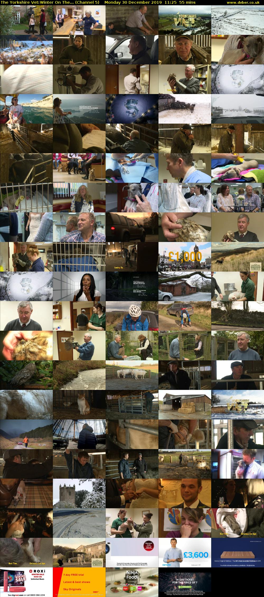The Yorkshire Vet:Winter On The... (Channel 5) Monday 30 December 2019 11:25 - 12:20