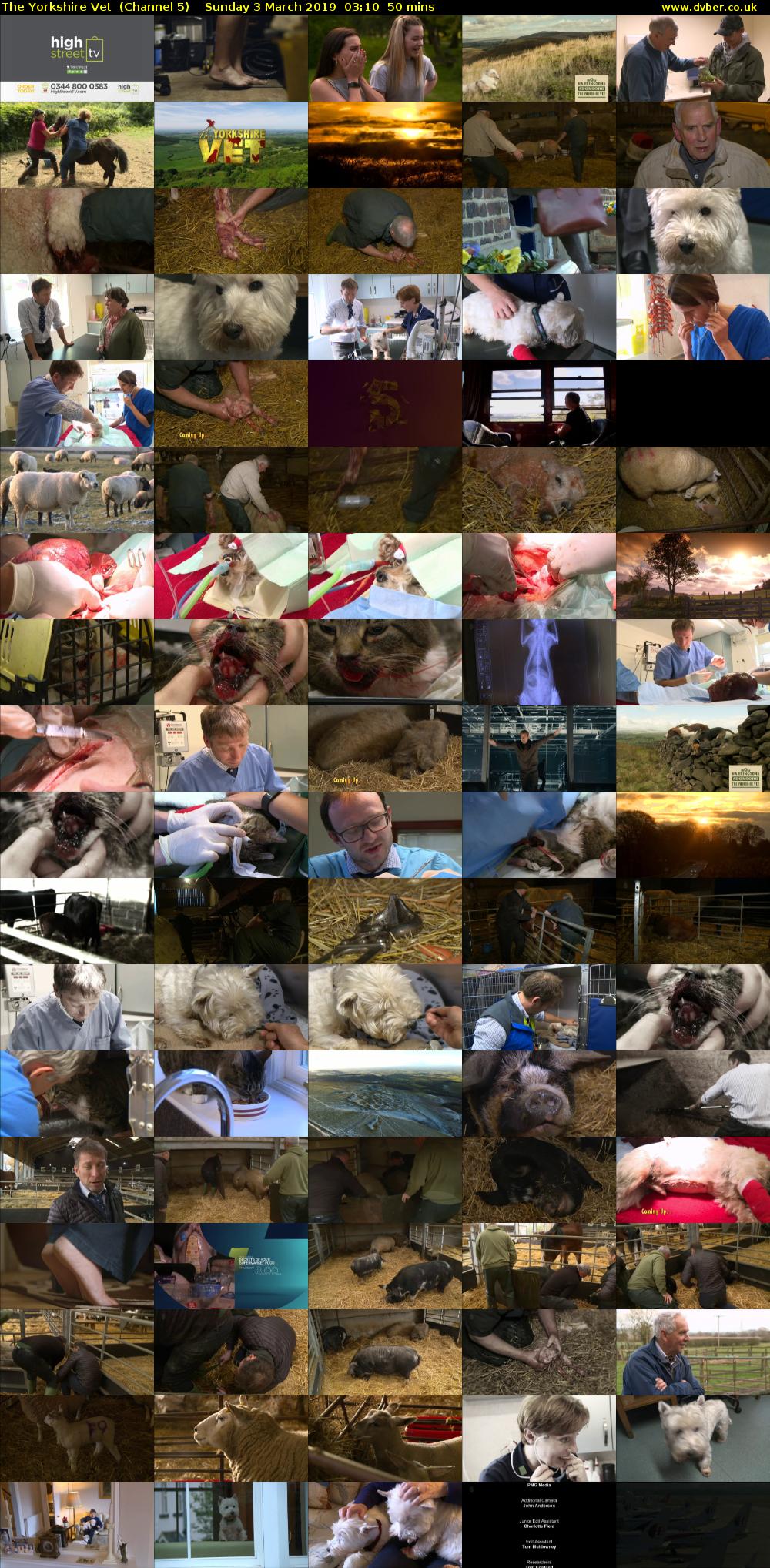The Yorkshire Vet  (Channel 5) Sunday 3 March 2019 03:10 - 04:00