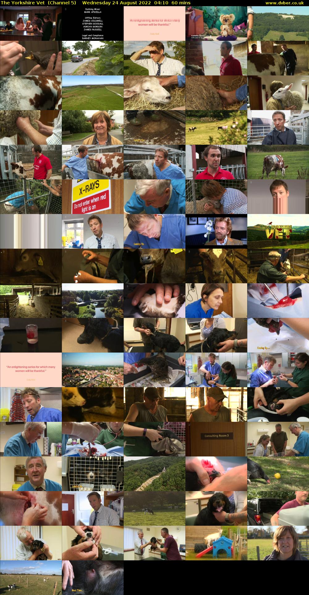 The Yorkshire Vet  (Channel 5) Wednesday 24 August 2022 04:10 - 05:10