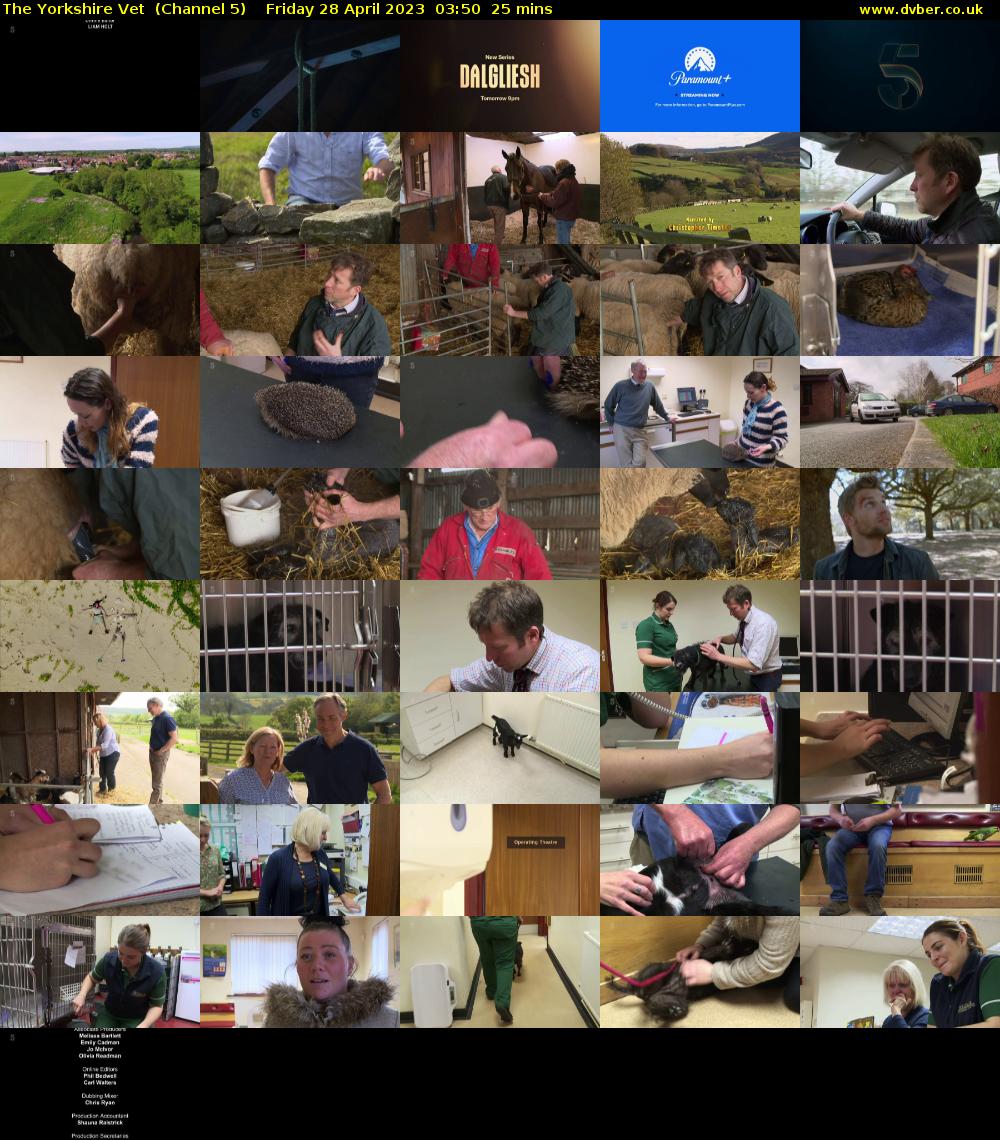 The Yorkshire Vet  (Channel 5) Friday 28 April 2023 03:50 - 04:15