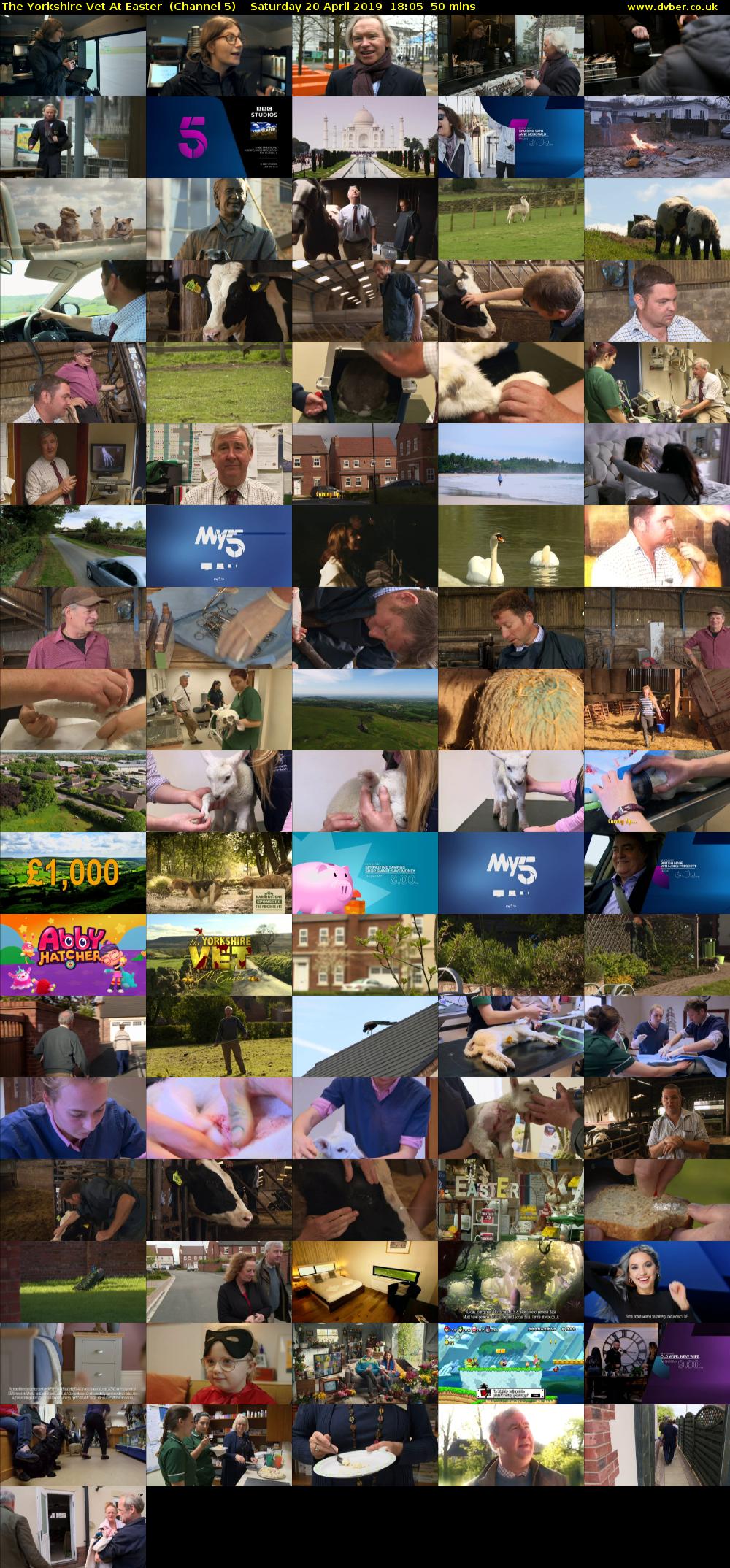 The Yorkshire Vet At Easter  (Channel 5) Saturday 20 April 2019 18:05 - 18:55