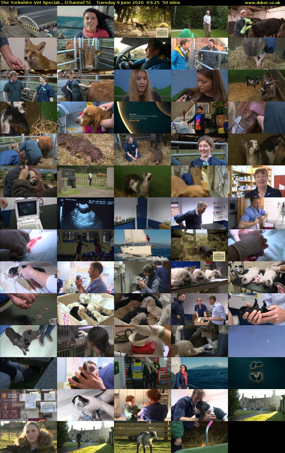 The Yorkshire Vet Special:.. (Channel 5) Tuesday 9 June 2020 03:25 - 04:15